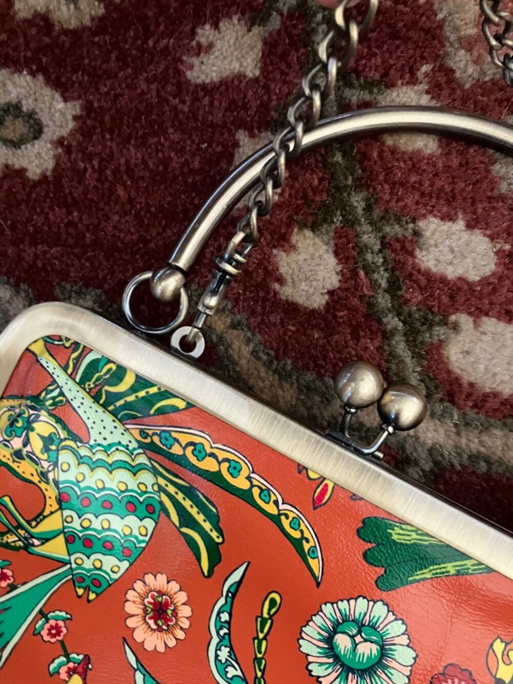 Patricia Nash Floral Crossbody Bag with Optional Crossbody Chain - Picture 3 of 13